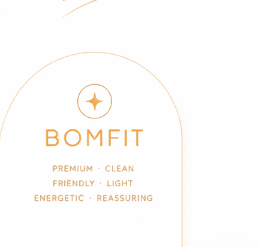 BOMFIT — Premium · Clean · Friendly · Light · Energetic · Reassuring
